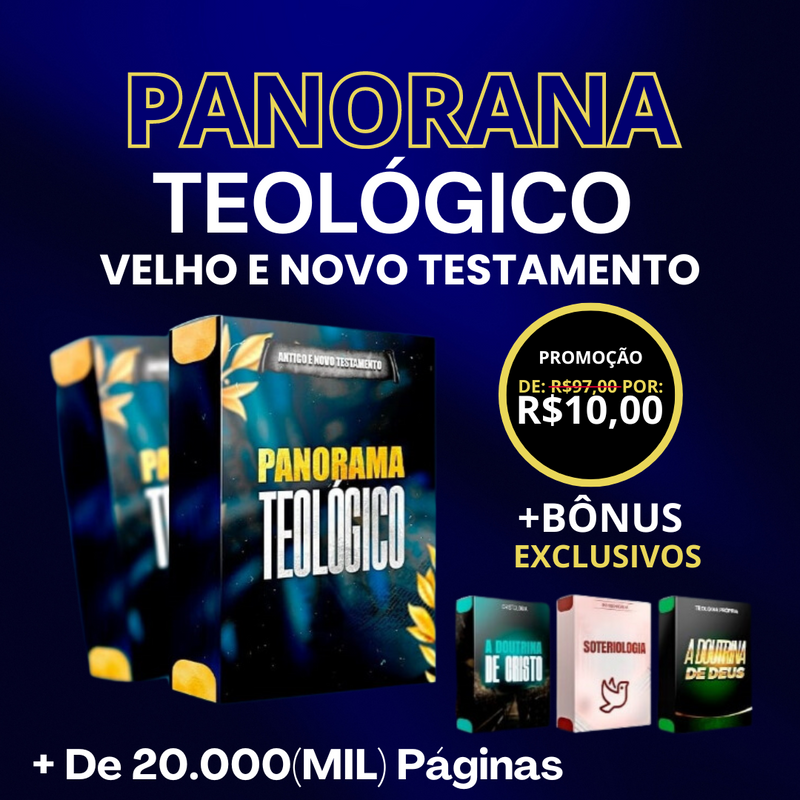 📖 Panoramas Teológicos Famosos : Velho e Novo Testamento 📖 De R$97,00 por apenas R$15,00! + DE 20 MIL PÁGINAS DE CONTEÚDO