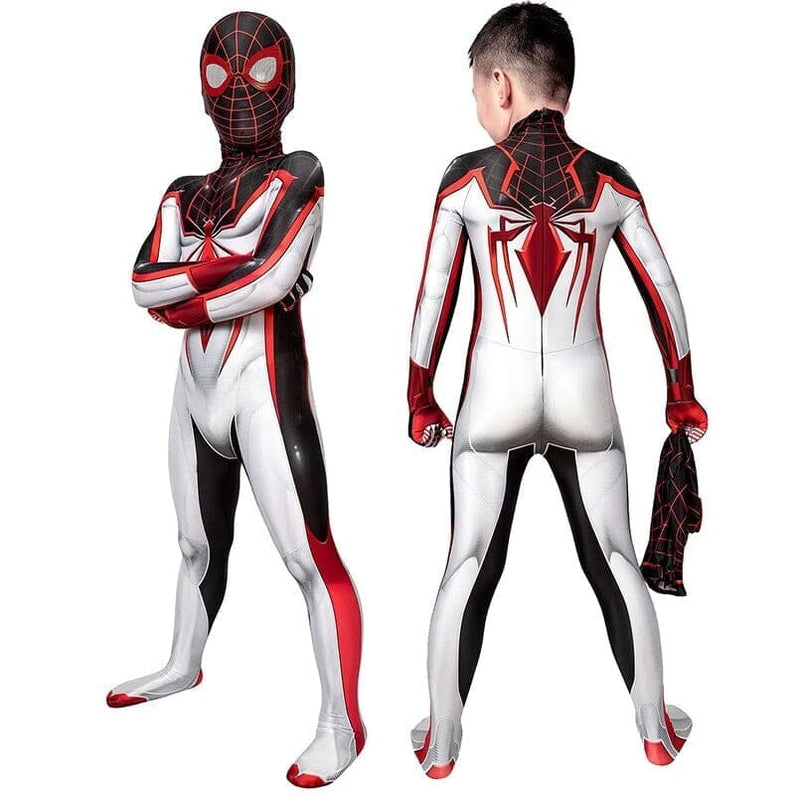 Fantasia Infantil Homem-Aranha Miles Morales Game ps5 Cosplay