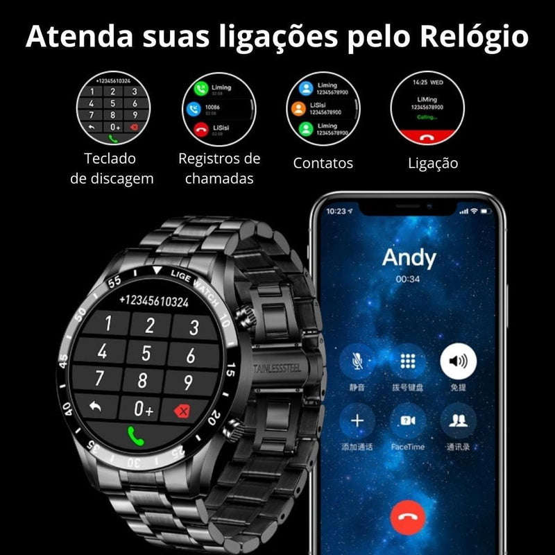 Smartwatch de Luxo Original - Modern Iron 2024